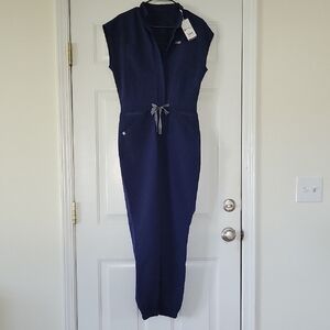 Used Figs Navy Blue Jumpsuit